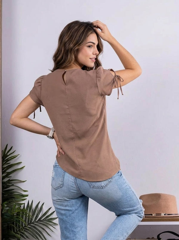 Blusa larga manga corta ref-1111203