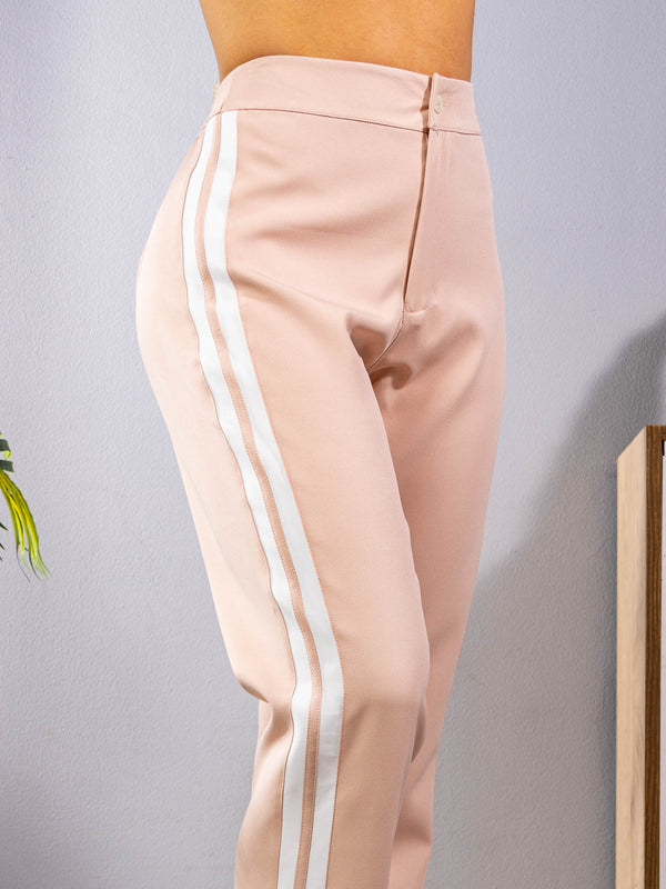 Pantalon Suelto Con Sesgos En Costados Ref-181106