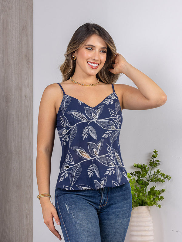 Blusa tiras bordada ref-2110690