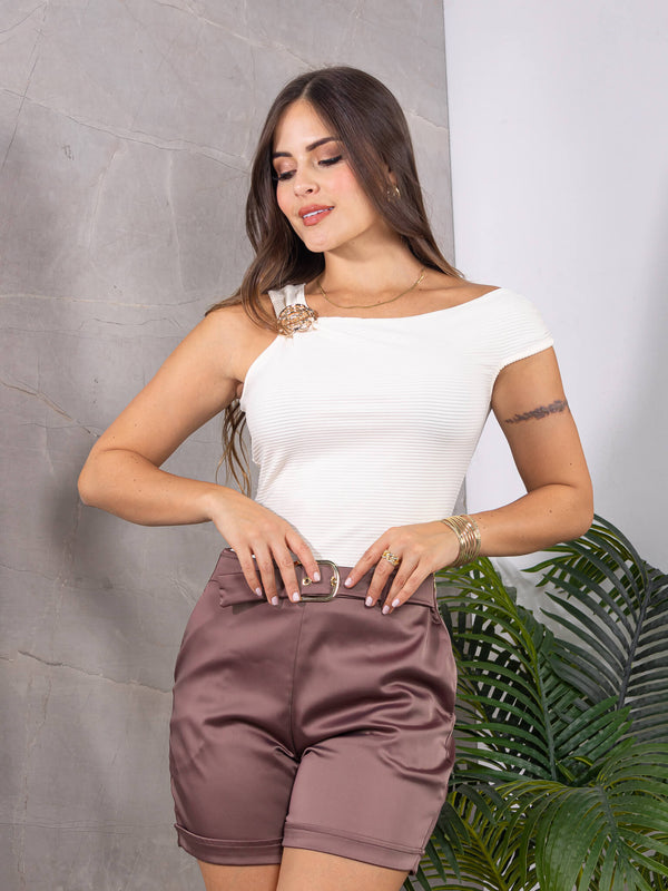 Blusa en rib asimetrica ref-2111032