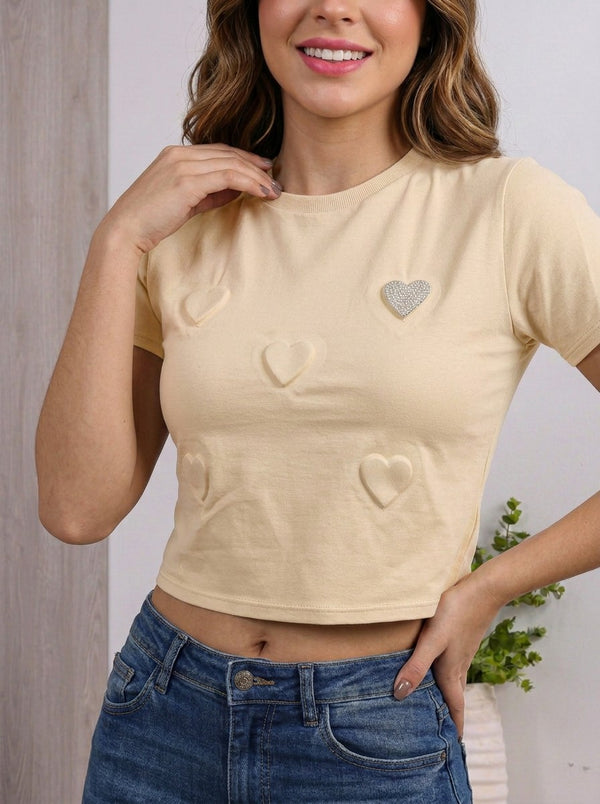 Blusa tipo camiseta repujada ref-2111325