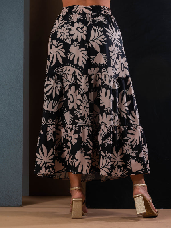 Falda larga estampada ref.241093