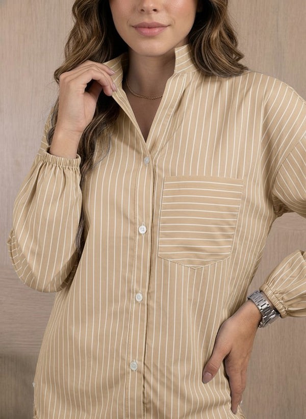 Blusa camisera larga ref-1111177