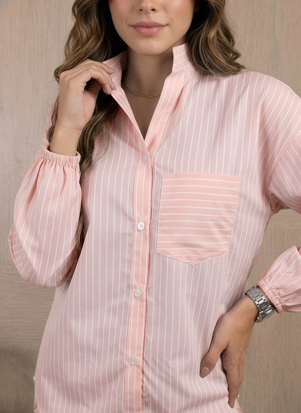 Blusa camisera larga ref-1111177