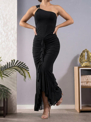 Vestido asimetrico con golas ref-1211580
