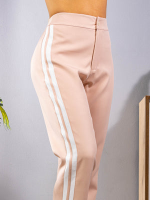 Pantalon Suelto Con Sesgos En Costados Ref-181106