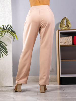 Pantalon Suelto Con Sesgos En Costados Ref-181106