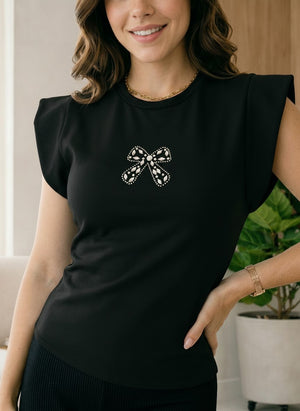 Blusa basica con aplique ref-2111066