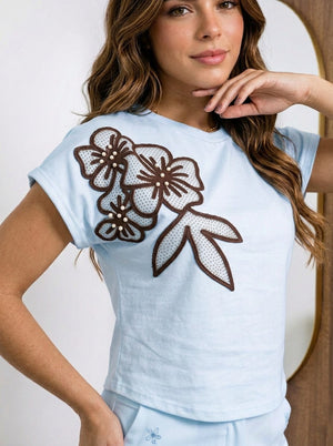 Blusa manga bordada ref-2111295