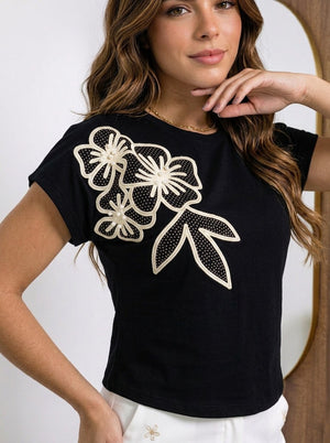 Blusa manga bordada ref-2111295