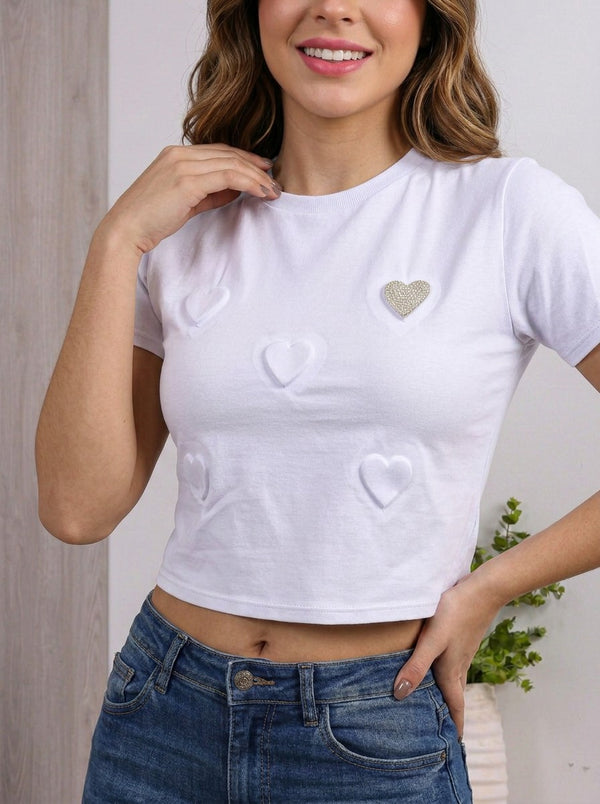 Blusa tipo camiseta repujada ref-2111325