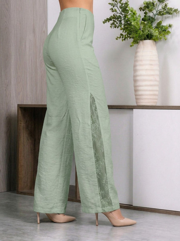 Pantalon suelto con encaje ref-2811298