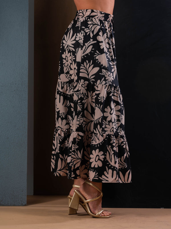 Falda larga estampada ref.241093