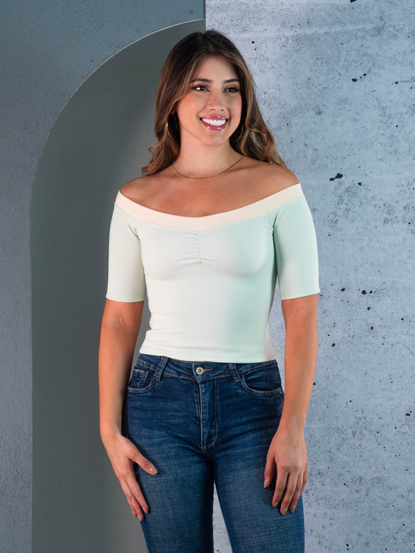 BLUSA BANDEJA CON MANGA REF. 213127