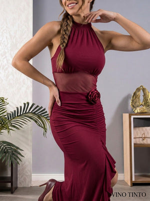 Vestido halter largo ref-1211587